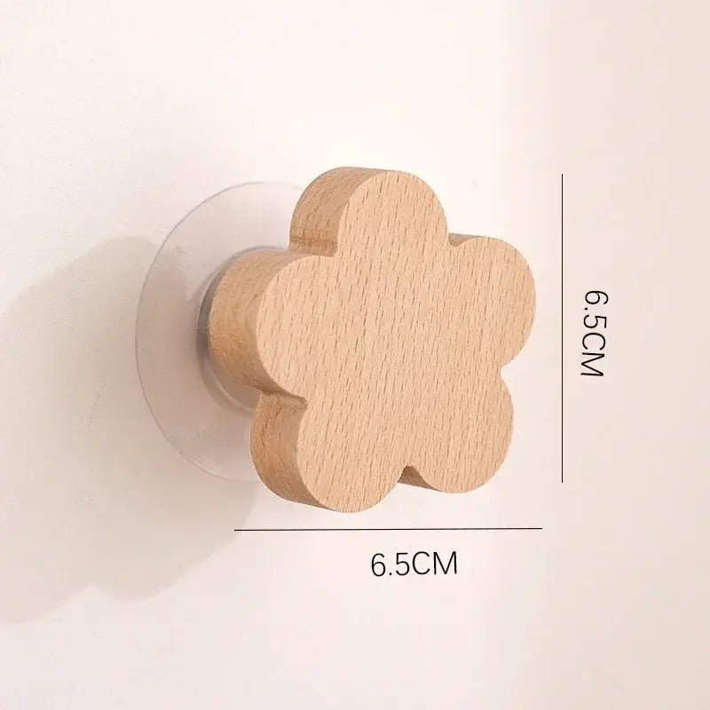 Cute Animal Wooden Wall Hook – Kids Room Coat & Key Holder Decor