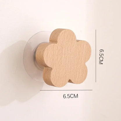 Cute Animal Wooden Wall Hook – Kids Room Coat & Key Holder Decor