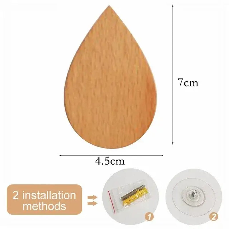 Cute Animal Wooden Wall Hook – Kids Room Coat & Key Holder Decor