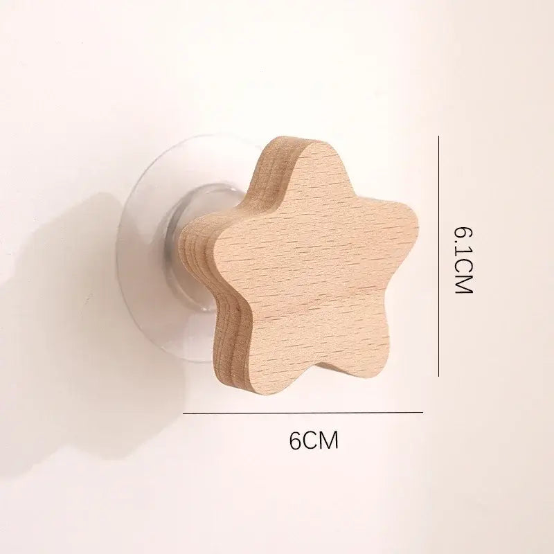 Cute Animal Wooden Wall Hook – Kids Room Coat & Key Holder Decor