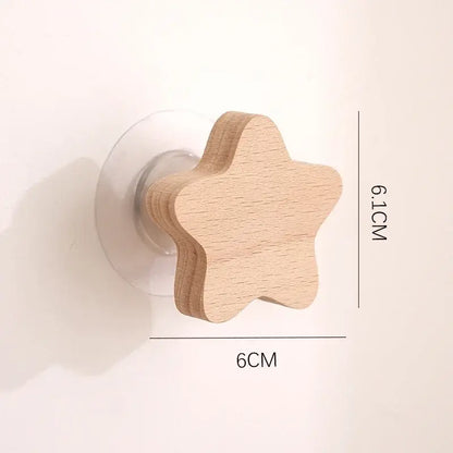 Cute Animal Wooden Wall Hook – Kids Room Coat & Key Holder Decor